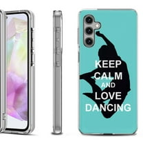 OneToughShield ® Shockproof Phone Case Compatible with Samsung Galaxy A35 5G - Keep Calm / Dancing
