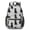 Labrador Retriever and, variant on Bulldog and Paw Dog Print Black Pattern 17" School Backpacks for Teens,Waterproof Oxford Fabric,S-Shape Padded Straps for School,Travel,Hiking,Camping