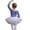 Blue, variant on Toddler Kids Leotards Gymnastics for Girls Toddler Dance Tutu Dress with Bow Back Long/Short Sleeve Tutu Skirt Practice Clothing 3-11Y
