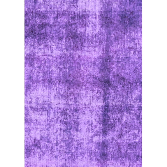 Ahgly Company Indoor Rectangle Abstract Purple Modern Area Rugs, 2' x 3'