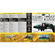 Level 2 Snap Tite Model Kit AH-64 Apache Helicopter 1/72 Scale Model by Revell