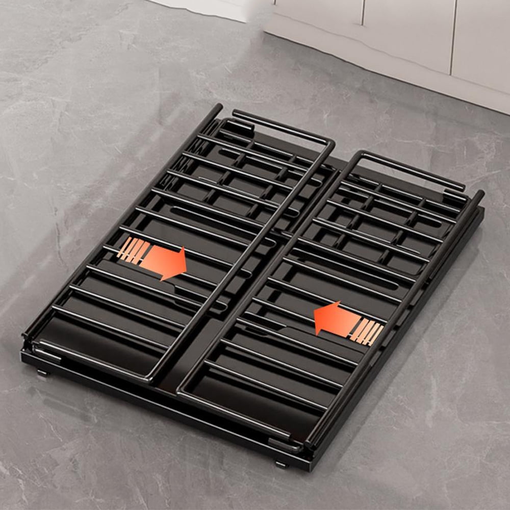 Pull Out Kitchen Cabinets Organizer, Pantry Pull Out Shelves, Metal Slide Out Storage Drawers for Cabinets, Bathroom Cabinet Organizer Black Short/Heightened 25/30cm Basket