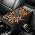 thumbnail image 2 of Uourmeti Car Center Console Cover Pad with Sunflower Giraffe Print, Soft Non-Slip Polyester Cover for Most Cars and SUV Interior, 2 of 6