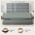 thumbnail image 6 of Amolife Full Size Storage Platform Bed Frame with 4 Drawers & Upholstered Velvet Slat Headboard, Grey, 6 of 12