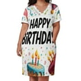 thumbnail image 3 of Happy Birthday Balloons And Cake Loose Pocket Dress Dresses Summer Summer Dresses for Women, 3 of 9