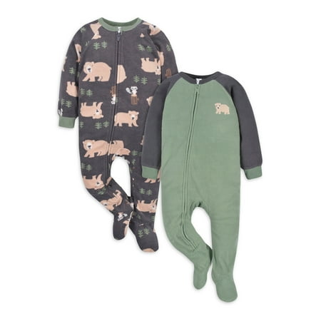 

Gerber Baby & Toddler Boy Microfleece Blanket Sleeper Pajamas 2-Pack Sizes 0/3M-5T