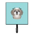 thumbnail image 1 of ""Caroline'S Treasures Bb1188Sh4 Checkerboard Azul Gris Plata Shih Tzu Correa O Llavero Pequeño Multicolor"", 1 of 1
