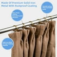 thumbnail image 3 of 48 Pack Curtain Rings with Eyelets, 1.5 Inch I D Metal Drapery Ring for Pinch Pleat Curtains, Drape Ring, Fits Up to 1.2 in Rod (Antique Bronze), 3 of 7