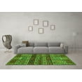 thumbnail image 3 of Ahgly Company Indoor Round Abstract Green Modern Area Rugs, 8' Round, 3 of 4