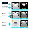 thumbnail image 4 of Solar wall lamp 182 LED four-head LED body sensor light intelligent light control outdoor garden light, 4 of 5
