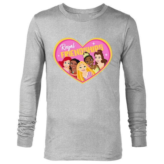 Disney Princess Group Heart Pink - Long Sleeve T-Shirt for Men – Customized-Athletic Heather
