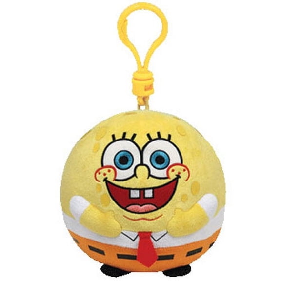 Ty Beanie Ballz (Plastic Key Clip) - Spongebob Squarepants - Stuffed Animal