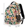 thumbnail image 2 of FORMRS Kids School Backpack Elementary Student Unisex Travel Bookbag with Reflective Stripes, Floral Blooms, 2 of 7