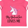 thumbnail image 4 of Inktastic My Godmother Loves Me Unicorn Girls Toddler T-Shirt, 4 of 5