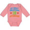 thumbnail image 3 of Inktastic My Great Grandma is Awesome Boys or Girls Long Sleeve Baby Bodysuit, 3 of 5