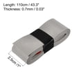 thumbnail image 3 of Unique Bargains 43.3' Absorb Sweat Non-Slip PU Tennis Racket Overgrip Tape Wraps Grey 6 Pack, 3 of 6