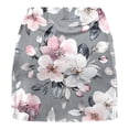 thumbnail image 3 of Roncen Women's Mid-Rise Skort Shorts - Sporty Casual Athletic Design with Elastic Waist & Stretch Fabric for Workout or Layered Outfits, 3 of 5