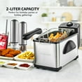 thumbnail image 4 of OVENTE New Electric Deep Fryer 2 Liter Capacity, 1500 Watt Lid with Viewing Window, Silver FDM2201BR, 4 of 11