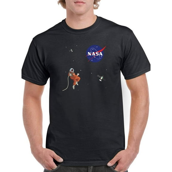 NASA Nasa Astronaut Floating T-Shirt Men -NASA Designs, Male 3X-Large