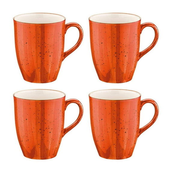 Terracota dia.3.25" h:4.25" 11 oz. Round Terracotta Porcelain Mug (Set of 4)
