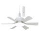 thumbnail image 1 of Advancent Ventilador de techo LED con control remoto para sala de estar Fanlight de techo con ajuste de luz y color Electrodomésticos Blanco con 6 hojas., 1 of 5
