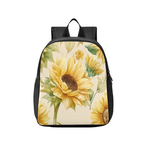 Toddler Backpack Vintage Fashion Sunflowers Waterproof Lightweight Backpack Casual Mini Daypack for Daycare & Travel