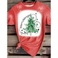 thumbnail image 3 of YATELLE Christmas V Neck Shirt Womens Christmas Shirts Christmas Tree T-Shirt Merry Christmas Tee Holiday Tops, 3 of 5