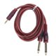 thumbnail image 2 of Audio Line Computer Mixer Cable Audio Cord Computer Mixer Cable 3.5mm Stereo To Double 6.35mm Plug Rubber Sleeve 1.5‑Meter Red ANGGREK No, 2 of 7