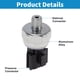 thumbnail image 5 of Unique Bargains 1 Pcs No.25070CD000/25070CD00A Sensor de presión de aceite del motor para Infiniti QX56 5.6L 2004-2006 para Nissan 350Z 3.5L 2003-2009, 5 of 7