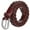 Brown, variant on Women's Leather Braided Belt Stainless Steel Buckle 6007 Black Medium