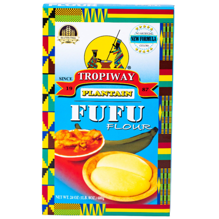 African Delights Tropiway Plantain Fufu Flour Gluten-Free 24 oz