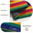 thumbnail image 6 of 3'x5' Area Rugs, Mexico Striped Indoor Outdoor Area Rug for Living Room Bedroom, Geometric Boho Red Orange Blue Green Washable Bathroom Rugs Kitchen Floor Carpet Mats Home Decor Aesthetic, 6 of 8