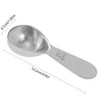 thumbnail image 3 of Coffee Measuring Spoon, Stainless Steel Scoop, 15ml 30ml Capacity with Wooden Handle, Polished Mirror Finish Durable Baking and Tea Seasoning Kitchen Tool, 3 of 7