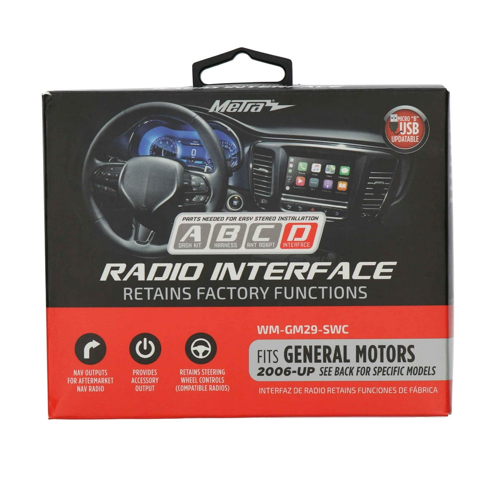 Metra WMGM29SWC GM Radio Interface