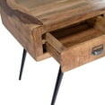 thumbnail image 6 of Natural Wood and Metal Desk, 6 of 8