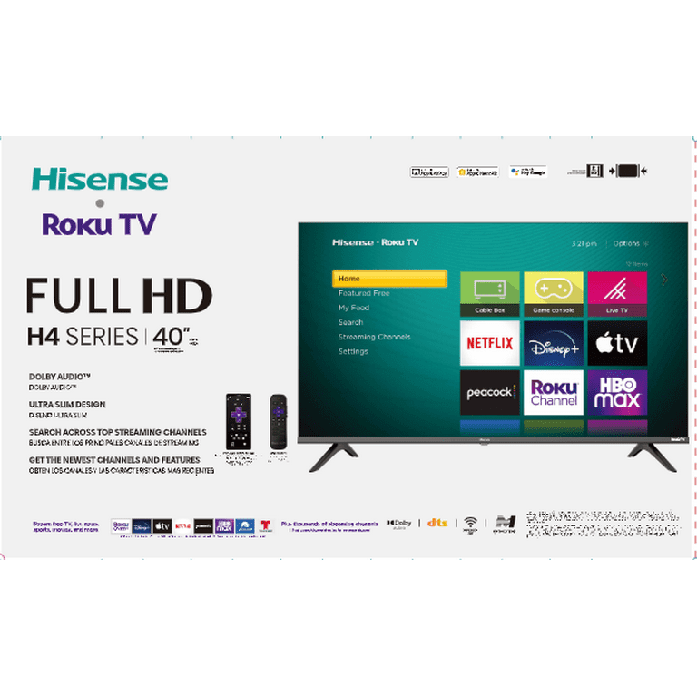 Télévision Numérique Smart Hisense 40 pouces HD model 40A6000FS
