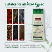 Bioblas Garlic Hair Loss Shampoo for Men and Women with Organic Oil, Unscented, Halal, All Hair Types, 13 oz