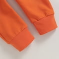 thumbnail image 7 of Okbabeha Toddler Baby Boys Halloween Outfit Long Sleeve Pumpkin Crewneck Sweatshirt Tops Jogger Pants Set Fall Clothes, 7 of 7