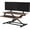 Dark Walnut/Black, variant on VIVO Black Height Adjustable 32" Standing Desk Monitor Riser, Sit Stand Tabletop