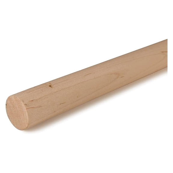 Maple Dowel 1-1/8" Round, Single Piece