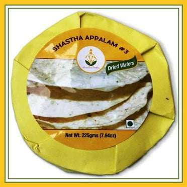 Shastha Appalam #3(Pack of 3) Each Pkt 225g