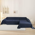 thumbnail image 2 of Navy Blue Couch Cover Sectional Sofa Covers Washable Couch Cover Sofa Throw Cover X-Large Sofa Slipcover for Reclining Multi-Use Decorative Couch Protector for Pets, 71" x 118",Navy, 2 of 17
