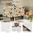 thumbnail image 6 of TSOVTHRID Rooster Chicken Sunflower Print Countertop Microwave Cover Stain-Resistant Convection Oven Cover Dust-Proof Toaster Oven Protector for Home Decor, 18.25"W x 14.5"D x 11"H, S, 6 of 7