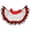 red, variant on Black Gothic Feather Shawl Lace Mesh Cape for Women Party Decoration