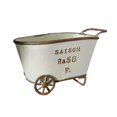 thumbnail image 4 of Maceta pequeña de metal con forma de carrito de , rústica, para decoración de interiores y exteriores, para balcón, jardín y casa de, 4 of 8