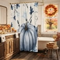 thumbnail image 4 of Shower Curtains for Bathroom-36"x72",Watercolor Thanksgiving Pumpkin Waterproof Bath Curtain Grommet Shower Curtain Set with Hooks, 4 of 9