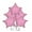 Pink, variant on PMU 22 Inch Star Mylar Balloon Red Pkg/1