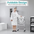 ELENKER Swivel Shower Chair For Inside Shower, Adjustable