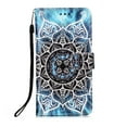 thumbnail image 2 of Mantto For iPhone 13 Mini Case, [ 5.4 inch ] PU Leather With Hand Strap Magnetic Closure Cute Pattern Painted Flip Wallet Card Stand Phone Case For Apple iPhone 13 Mini, Mandala, 2 of 8