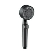 Teissuly Clearance High Pressure Shower Head, Filter Filtration Turbo Vortex Water Saving 5 Mode Function Spray Turbocharged Hydro Jet Handheld Showerheads for Dry Skin & Hair (Black)